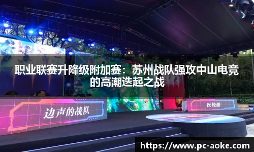 职业联赛升降级附加赛：苏州战队强攻中山电竞的高潮迭起之战
